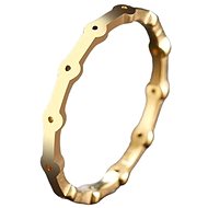 STYLE4 Prsten Round, zlatá ocel - Ring