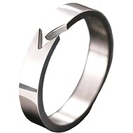 STYLE4 Space ring, silver steel, 62 - Ring