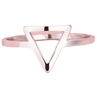 STYLE4 Ring with triangle, silver steel, 62 - Ring