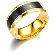 STYLE4 Prsten ukazující teplotu těla, zlatá ocel - Ring