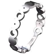 STYLE4 Ring with wheels and rings, silver steel, 50 - Ring