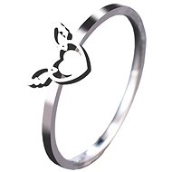 STYLE4 Ring Winged Heart, silver steel, 50 - Ring