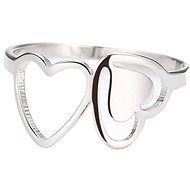 STYLE4 Prsten srdce Diana, stříbrná ocel - Ring
