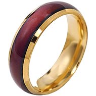 STYLE4 Prsten s emocemi, zlatá ocel - Ring