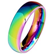STYLE4 Rainbow ring, rainbow steel, 53 - Ring