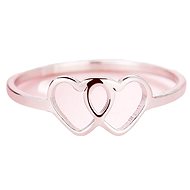 STYLE4 Ring - linked hearts, silver steel, 53 - Ring