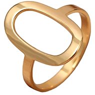 STYLE4 Prsten Oval, zlatá ocel - Ring
