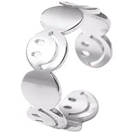 STYLE4 Ring with adjustable size - smileys and wheels, silver steel - Ring