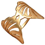 STYLE4 Prsten Andělská křídla, zlatá ocel - Ring