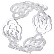 STYLE4 Ring with adjustable size - rose, silver steel - Ring