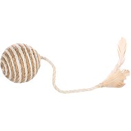 Flamingo Frits Ball with jute 6 cm - Cat Toy