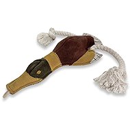 PafDog Larry the Duck made of leather and jute, 45 cm - Dog Toy