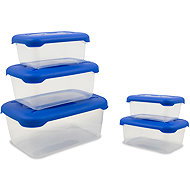 Belli E Forti Set of food jars Frigobella 5 pcs, rectangular - Food Container Set