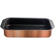 BerlingerHaus Rose Gold Metallic Line Marble Coating Baking Tray 35 x 23cm - Roasting Pan