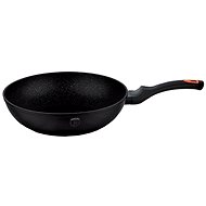 BerlingerHaus WOK with Marble Coating, Granite Diamond Line, 28cm - Wok Pan