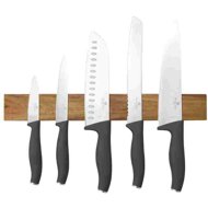 BerlingerHaus Antracite Collection Set of knives with magnetic holder made of acacia wood 6 pcs - Knife Set