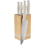 BerlingerHaus Sahara Collection Set of knives with stand BAMBOO 6 pcs - Knife Set