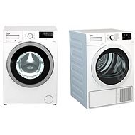 BEKO DS 7433 CSRX + BEKO WMY 71483 LMB2 - Washer Dryer Set
