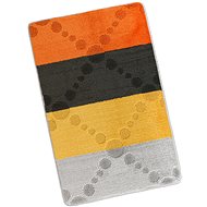 BELLATEX BANY 60 × 100 cm, 760/119, grey-yellow rays - Bath Mat