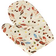 BELLATEX Handkerchief BERTA 28 × 18 cm 66/607, coloured leaves - Oven Mitt
