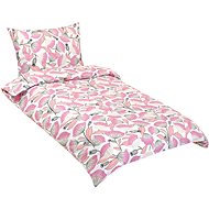 BELLATEX Linen crepe 80/138 fans pink 140 × 200, 70 × 90 cm - Bed Linen