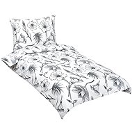 BELLATEX Linen crepe 80/935 ibis grey 140 × 200, 70 × 90 - Bed Linen
