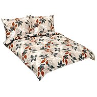 BELLATEX Linen cotton F 90/807 autumn leaves 1 pcs 200 × 200, 2 pcs 70 × 90 - Bed Linen