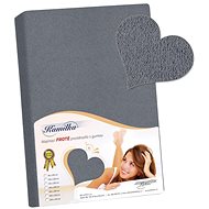 BELLATEX Terry sheet 180 × 200 × 40 cm 046 dark grey - Bedsheet