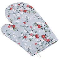 Bellatex s. r. o. Handkerchief Dita 28 × 18cm 66/402 flower on grey - Oven Mitt