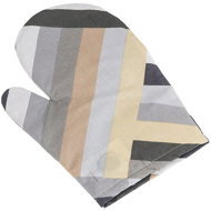 Bellatex Handkerchief Adéla 28 × 18 cm 66/231 stripes grey, beige - Oven Mitt