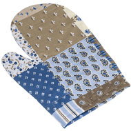 Bellatex Handkerchief Adele 28 × 18 cm 66/240 patchwork blue - Oven Mitt