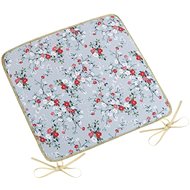 BELLATEX Seat DITA 34/402 - smooth, 40 × 40, grey flower - Pillow Seat