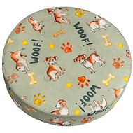 BELLATEX Seat cushion round 40 × 8 cm 89/527 dog - Pillow Seat