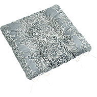 BELLATEX Seat Gita 41/711 quilted 40 × 40 cm grey lace - Chair Cushion