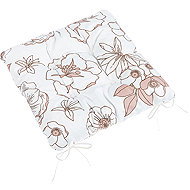 BELLATEX Seat cushion Adela 41/328 quilted 40 × 40 cm salmon flower - Chair Cushion