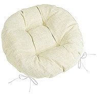 BELLATEX Seat LADA 62/003 round quilted d.40 cm off-white uni - Chair Cushion