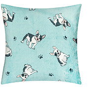 BELLATEX Ellik cushion 35 × 40 7023/197, bulldog on blue - Pillow