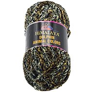 BELLATEX Příze DOLPHIN animal color 100g - 83102 rezavá, šedá - Yarn