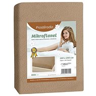Bellatex Sheet Microflannel 90 × 200 19/017 brown - Bedsheet