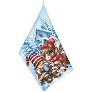 Bellatex 314 Towel 1 piece, 50 × 60 cm, snowman - Kitchen Towel
