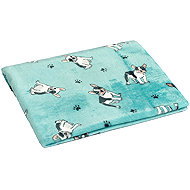 Bellatex Ella 1005/197 75 × 100 cm bulldog on blue - Blanket