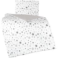 BELLATEX Agatha SET comforter + pillow 166/902 stars grey and white - Bedding Set