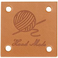 BELLATEX G - Hand Made leather patch 25 × 25 mm with club - set of 4 - Patch