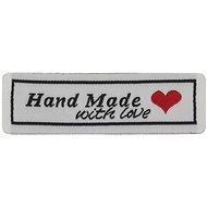 BELLATEX G - applique Hand Made polyester 59 × 18 mm - set of 6 - Patch