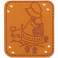 BELLATEX G - nášivka - Hand Made kožená 40 × 35 mm holčička - Patch