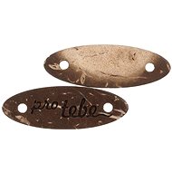 BELLATEX Nášivka "pro tebe" kokosová 28 × 10 mm 401162 - sada 2 ks - Patch