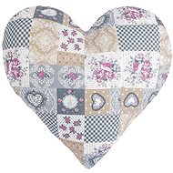 BELLATEX Heart Dita 3223/408 approx. 42 × 40 cm heart patchwork - Pillow