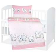 BELLATEX Baby bedding Agata 90/078 pink teddy bear, 90 × 135, 45 × 60 - Bed Linen