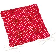 BELLATEX Seat cushion Adela 41/014 quilted 40 × 40 cm, red dot - Pillow Seat