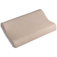 BELLATEX Anatomical terry polo 2002/016 45 × 30 cm, beige - Anatomical Pillow